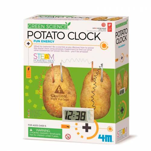Crea tu reloj con patatas 4M Ciencia y medio ambiente