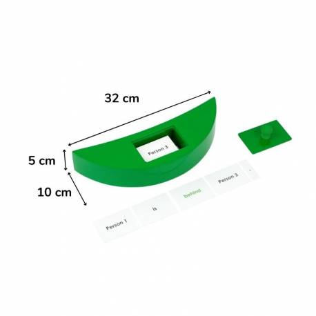 Juego preposición Montessori Nienhuis Gramática y Sintaxis