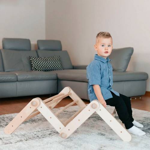 Triángulo Pikler de Escalada Modificable 4 tramos + rampa  Ambiente y Mobiliario