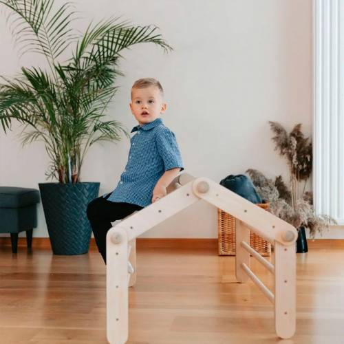 Triángulo Pikler de Escalada Modificable 4 tramos + rampa  Ambiente y Mobiliario
