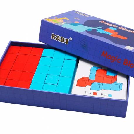 Cubos de madera - 3D Andreu Toys Razonamiento lógico