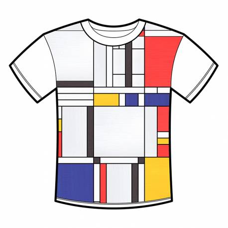 Mosaici con il modello di Mondrian