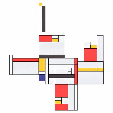 Mosaici con il modello di Mondrian
