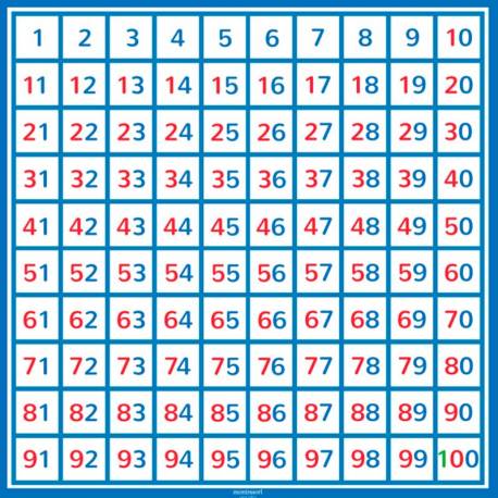 Tela del 100 gigante - metodo ABN (olio) 2