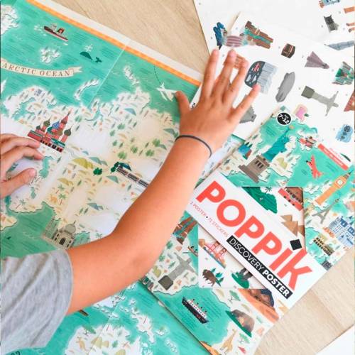 Grande poster di adesivi - Monumenti del Mondo