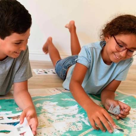 Grande poster di adesivi - Monumenti del Mondo