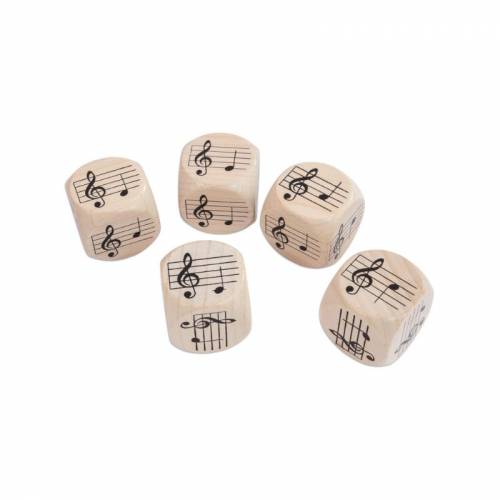 Dados con notas (pentatónica)  Música