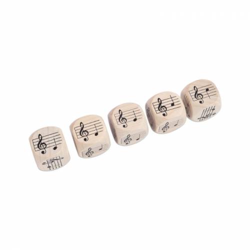 Dados con notas (pentatónica)  Música