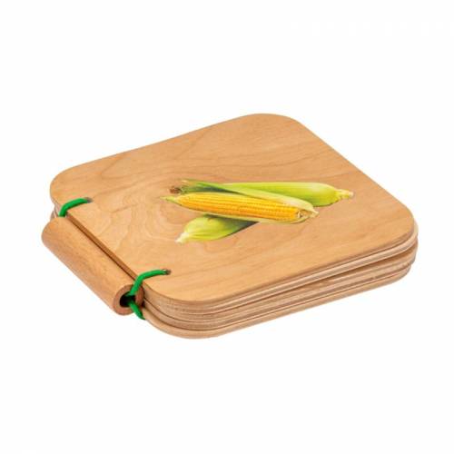 Libro en madera para bebés de verduras Nienhuis Bebés