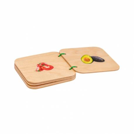 Libro en madera para bebés de verduras Nienhuis Bebés 2
