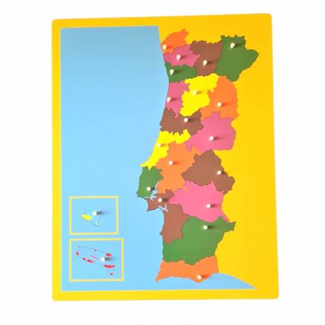 Mapa Portugal Montessori para todos Geografía