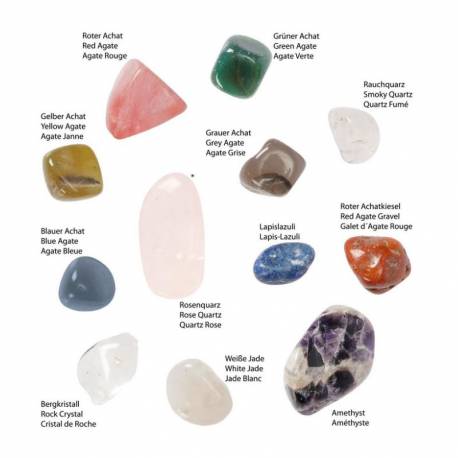 12 piedras minerales  Fósiles y minerales 2