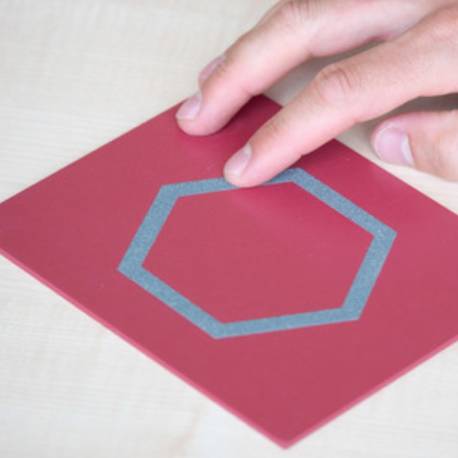 Forma geometrica in candeggina