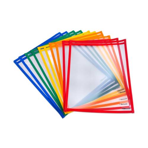 Pack 10 fundas DIN A4 para escribir y borrar  Papelería