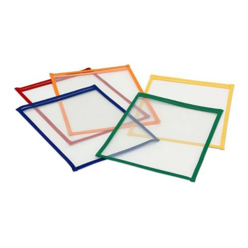 Pack 10 fundas DIN A4 para escribir y borrar  Papelería