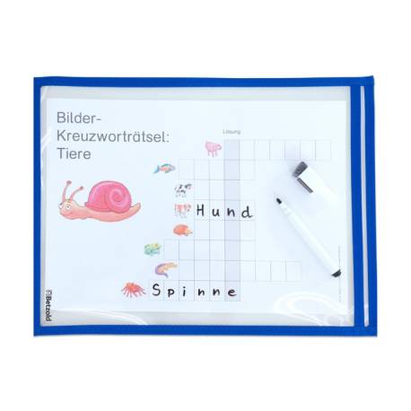 Pack 10 fundas DIN A4 para escribir y borrar  Papelería