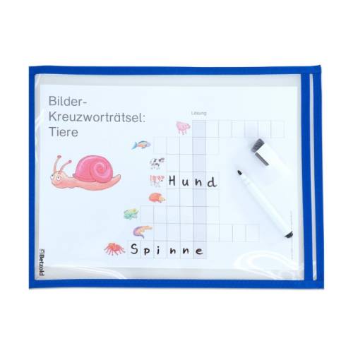 Pack 10 fundas DIN A4 para escribir y borrar  Papelería