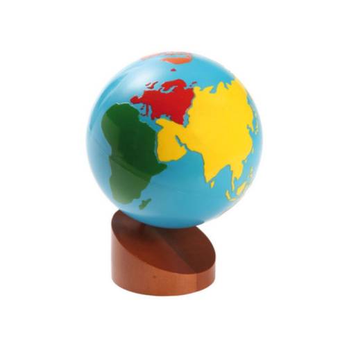 Globo continentes Montessori para todos Geografía