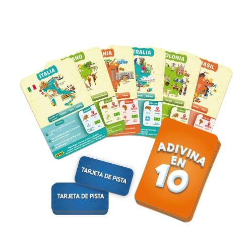 Adivina en 10: Países del mundo Ludilo Juegos de mesa