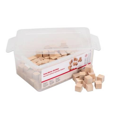 150 cubos en madera de 2 cm  Geometría y Álgebra