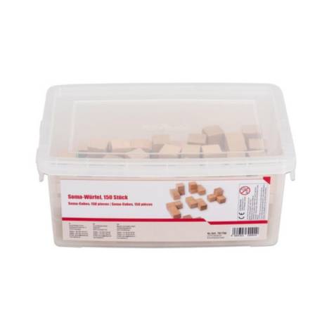 150 cubos en madera de 2 cm  Geometría y Álgebra