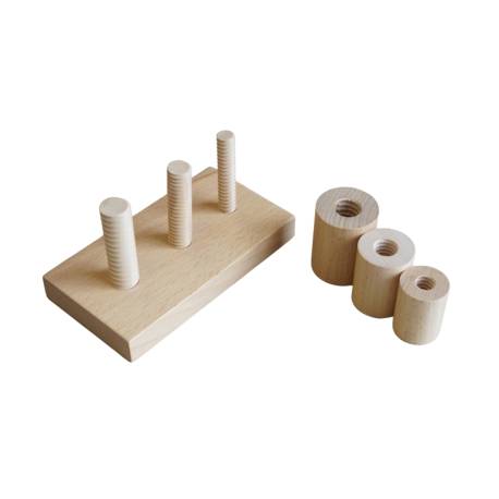 Cilindros para enroscar Montessori para todos Destrezas y autonomía