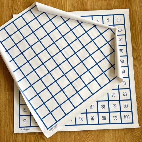 Lona en blanco para trabajar (suelo) Made in Spain Contar del 0 al 100