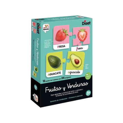 Yo Aprendo Frutas y Verduras Diset Más de 3 años