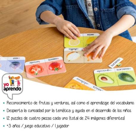 Yo Aprendo Frutas y Verduras Diset Más de 3 años