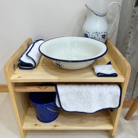 Cubo Metal Azul nic Limpieza y orden