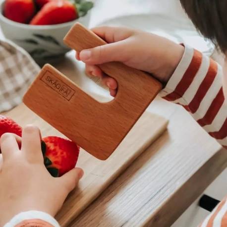 Cuchillo de madera Montessori  Utensilios de cocina