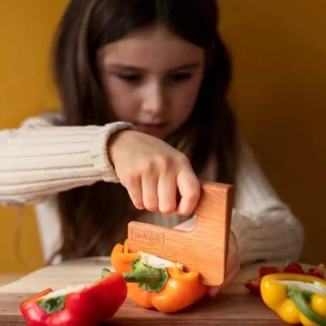 Cuchillo de madera Montessori  Utensilios de cocina
