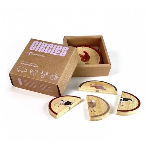 Circles - Animales de la Granja Nowordbooks Primeros puzzles