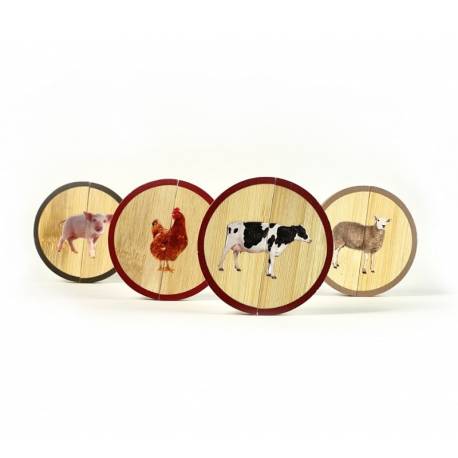 Circles - Animales de la Granja Nowordbooks Primeros puzzles 2
