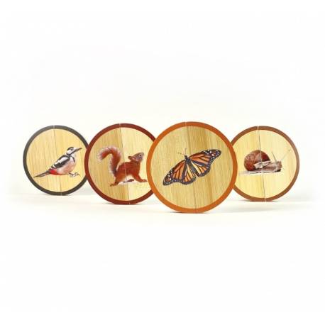 Circles - Animales del Bosque Nowordbooks Primeros puzzles 2