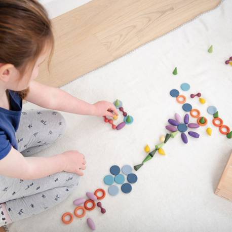 Piezas sueltas para mandalas con bandeja de 6 departamentos Commotion Mini mundos