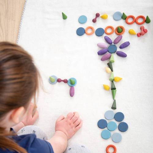 Piezas sueltas para mandalas con bandeja de 6 departamentos Commotion Mini mundos