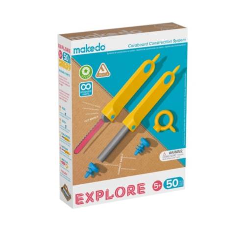 Makedo Explore kit de 50 piezas Makedo Construcciones