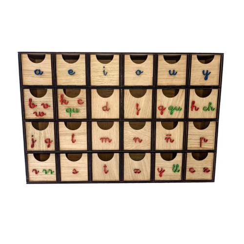 Scatola audio Montessori Minuscolo + capitale
