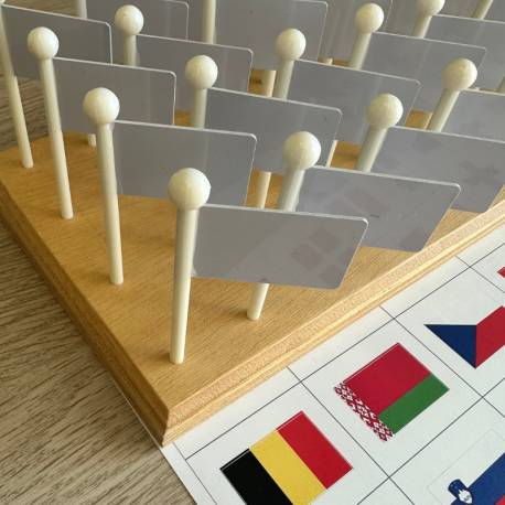 Banderas de Pegatina con soporte - Europa Montessori para todos Geografía