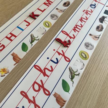 Cenefa Abecedario Montessori con immagini