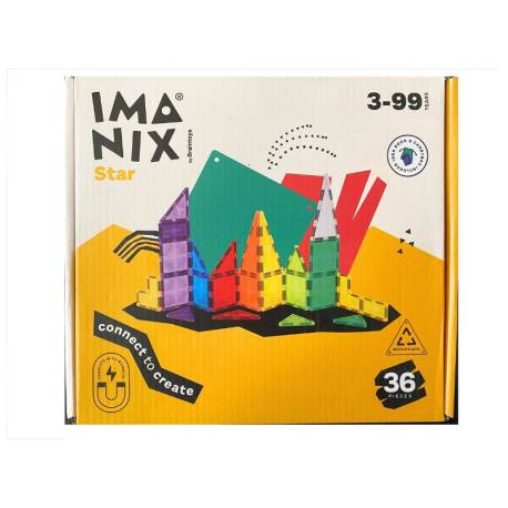 Construcción Magnética - Imanix Star 36 piezas Braintoys Construcciones