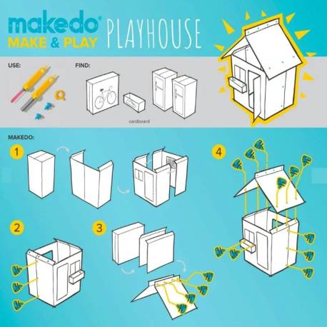 Makedo Kit Invent 360 pezzi