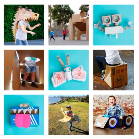 Makedo - Sierra Segura para cartón con punzón Makedo Construcciones