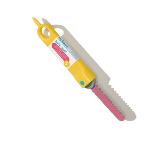 Makedo - Sierra Segura para cartón con punzón Makedo Construcciones