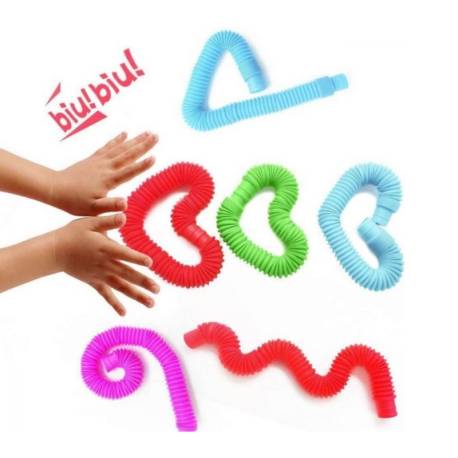 8 Tubos extensibles Pequeños  Juguetes Sensoriales