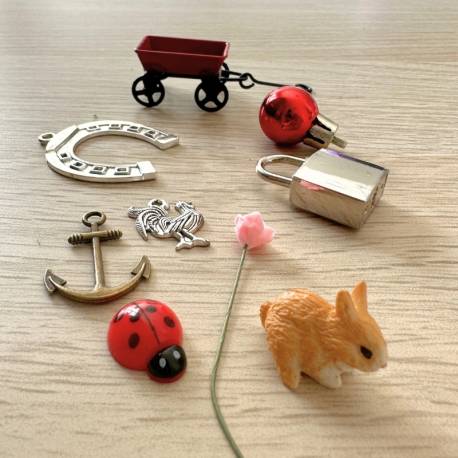 Miniaturas para caja de sonidos Montessori  Preescritura