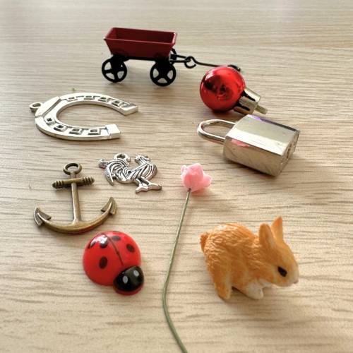 Miniaturas para caja de sonidos Montessori  Preescritura