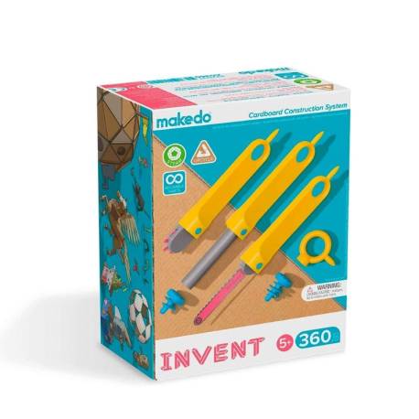 Makedo Invent Kit 360 piezas Makedo Construcciones