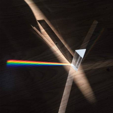 Prisma de vidrio (refracción de la luz)  Física y Experimentos